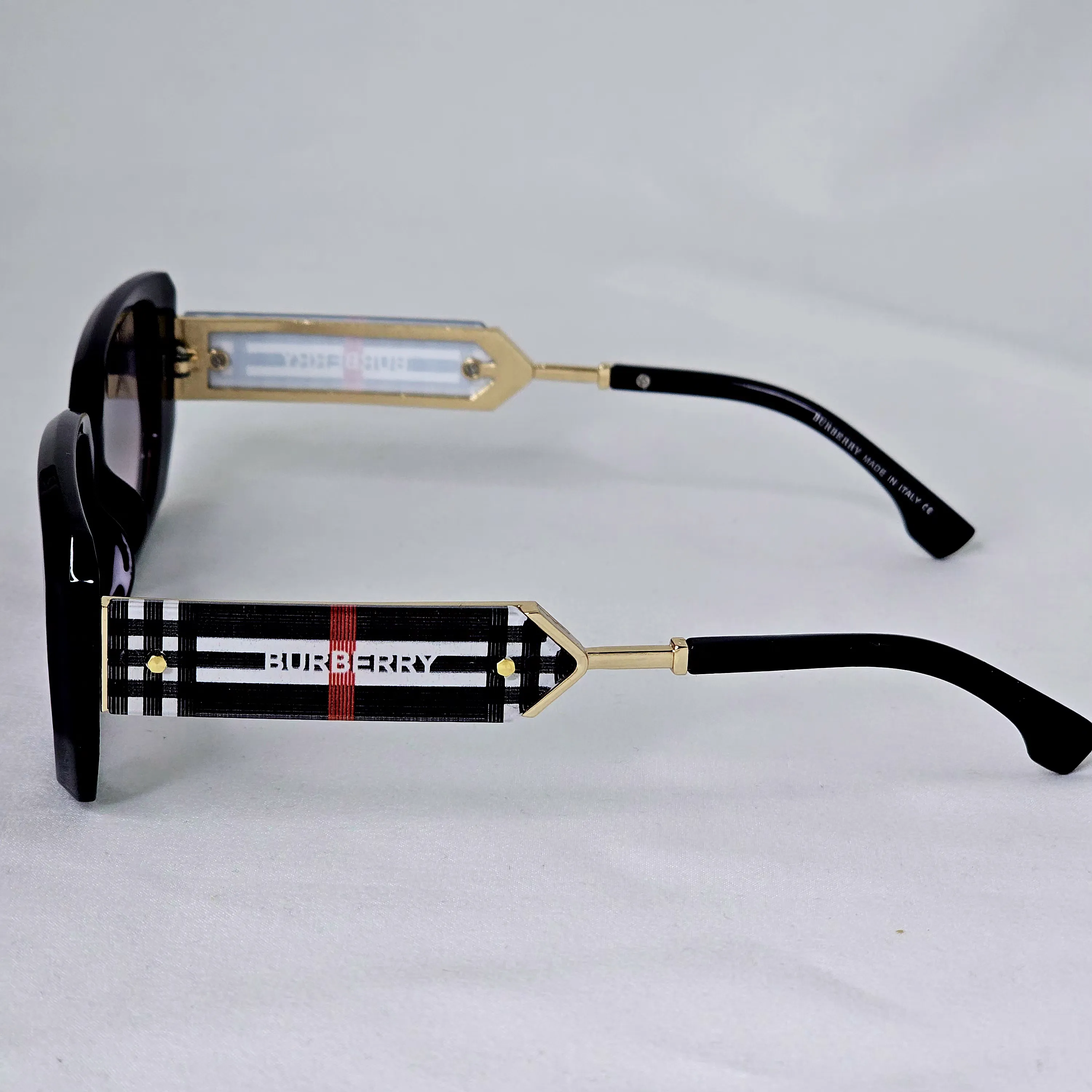 Burberry Check Detail Square Sunglasses - Image 7